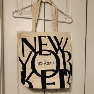 The New Yorker Canvas Tote Bag